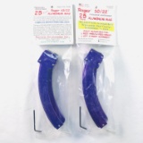 Lot of 2 new Tactical Innovations 10/22 .22 LR 25-round capacity purple magazines