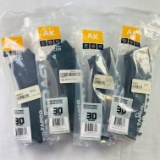 Lot of 4 new Tapco AK47 7.62x39mm 30-round capacity smooth side magazines