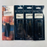 Lot of 4 new Beretta 21 Bobcat .22 LR 7-round capacity 1 Mec-Gar magazines