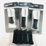 Lot of 7 new Glock G42 .380 ACP 6-round capacity extended magazines