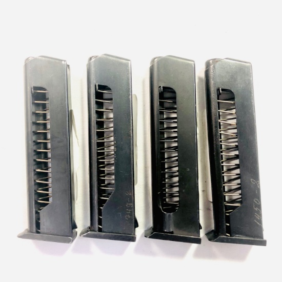 Lot of 4 used Bulgarian 9x18 10-round capacity magazines