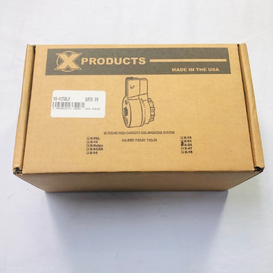 New X Products X-25 .308 Win 50-round capacity drum