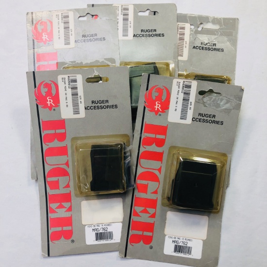 Lot of 5 new Ruger Mini-30 7.62x39mm 5-round capacity magazines