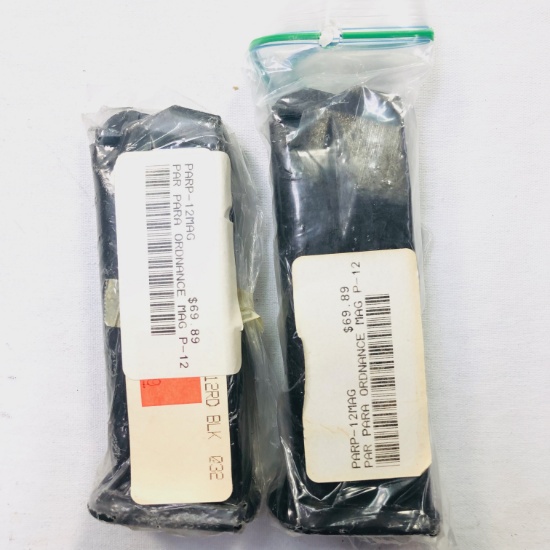 Lot of 2 new Para-Ordnance P-12 .45 ACP 12-round capacity magazines