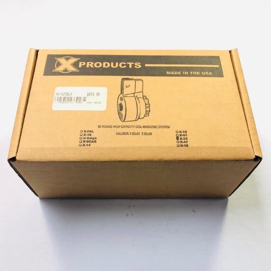 New X Products X-25 .308 Win 50-round capacity drum