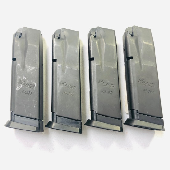 Lot of 4 new Sig Sauer P2022 .40 S&W 10-round capacity magazines