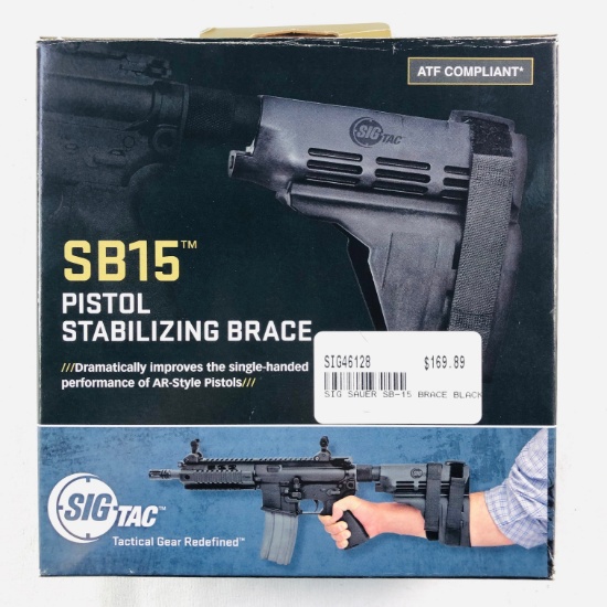 Lot of 2 new-in-the-box Sig Tac SB15 pistol stabilizing brace