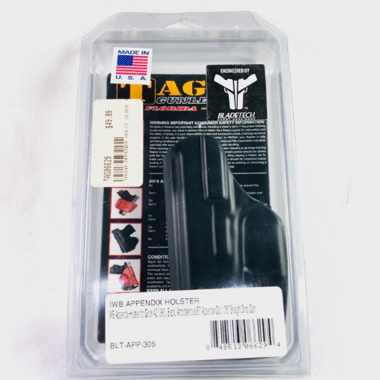 Lot of 2 new Tagua Glock 42 inside-the-pants appendix holsters R/H