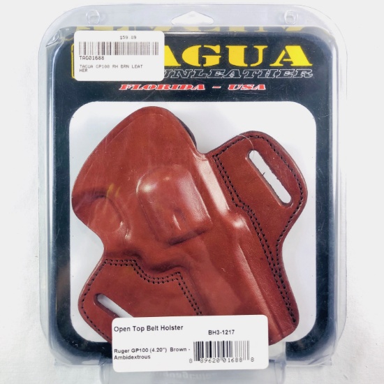 New-in-the-box Tagua Ruger GP100 open top belt holster