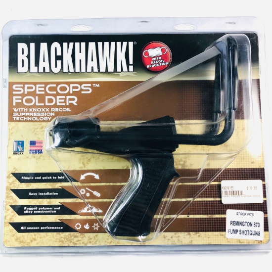 New-in-the-box Blackhawk! Specops Folder Remington 870 pump shotgun stock