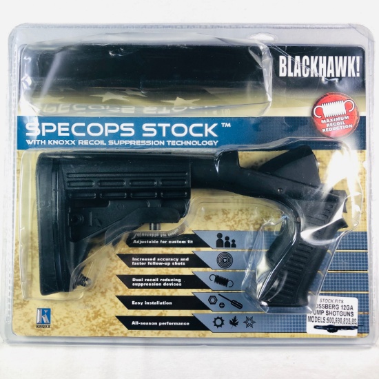 New-in-the-box Blackhawk! Specops Mossberg 12 ga pump shotgun stock