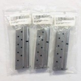 Lot of 3 new Colt Defender Officer 9mm 8-round capacity magazines