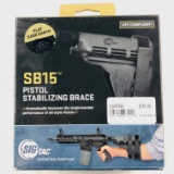 Lot of 2 new-in-the-box Sig Tac SB15 pistol stabilizing brace
