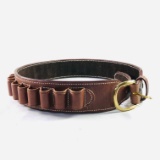 New Ross leather 12 ga ammo belt size 38