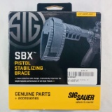 Lot of 2 new-in-the-box Sig Sauer SBX pistol stabilizing braces