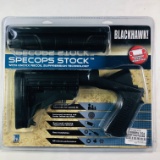 Lot of 2 new-in-the-box Blackhawk! Specops Mossberg 12 ga pump shotgun stock & forend