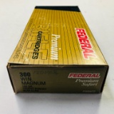 Lot of 20 rounds of new-in-the-box Federal Premium Safari .300 Win Mag cal 180 gr rifle ammo