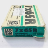 Lot of 20 rounds of new-in-the-box RWS KS Geshoss 7x65R Brenneke cal 162 gr rifle ammo