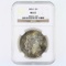 Certified 1885-O U.S. Morgan silver dollar