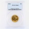 Certified 1904 U.S. $5 Liberty head gold coin
