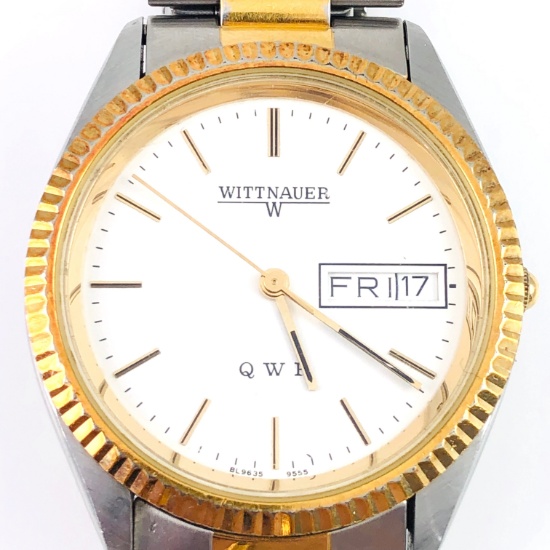 Estate Wittnauer QWR two-tone wristwatch