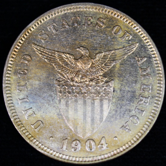 1904 proof Philippines 5 centavo