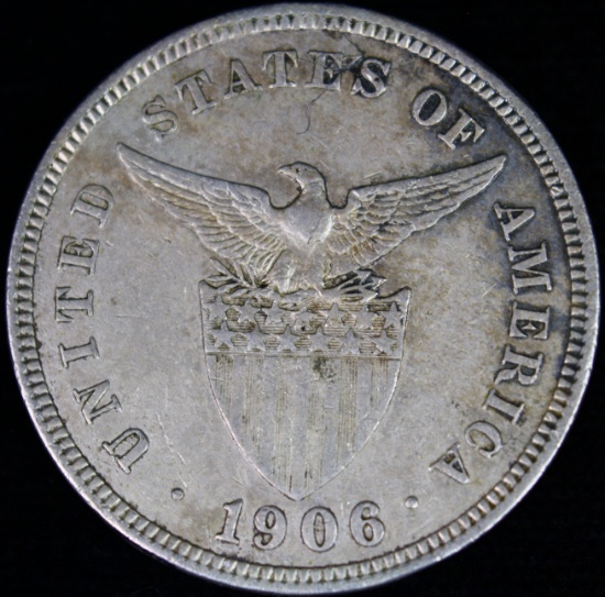 1906 proof Philippines 5 centavo