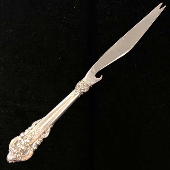 Estate Wallace Grande Baroque sterling silver seafood knife