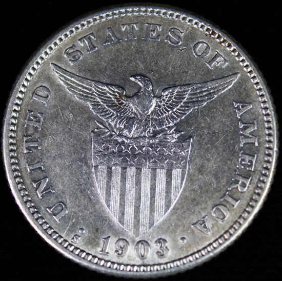 1903-S Philippines 20 centavo