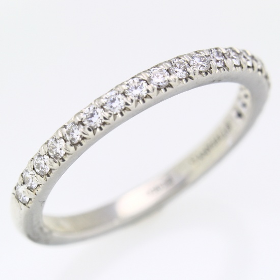 Authentic estate Tiffany & Co. platinum diamond band ring