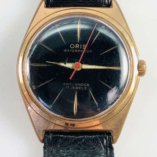 Authentic estate Omega Genève gold-plated stainless steel wristwatch
