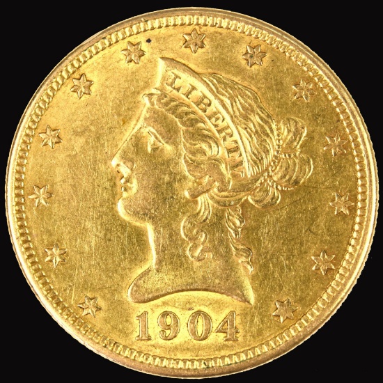 1904-O U.S. $10 Liberty head gold coin