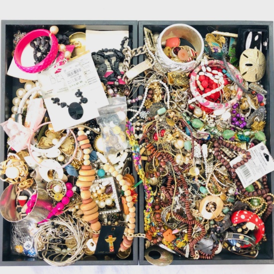 Lot of 10.4 lbs of estate fashion jewelry