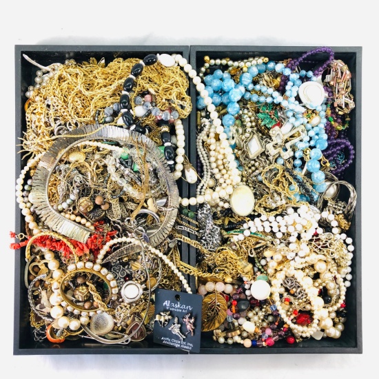 Lot of 13.0 lbs of estate fashion jewelry