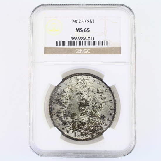 Certified 1902-O U.S. Morgan silver dollar