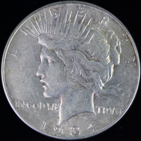 1934 U.S. peace silver dollar