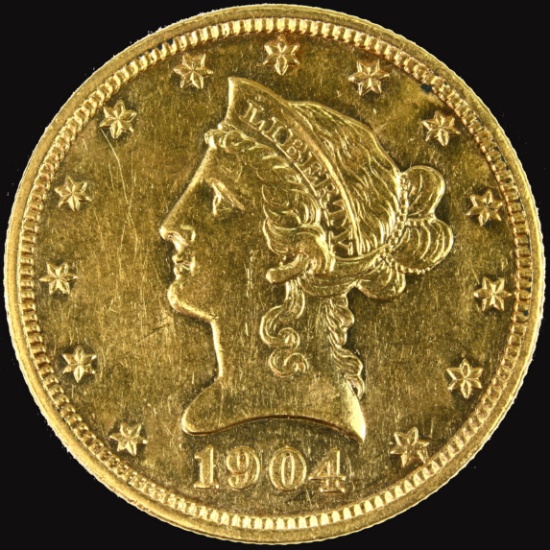 1904 U.S. $10 Liberty head gold coin