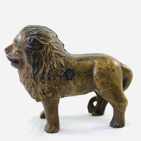 Vintage lion still bank