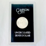 Certified 1880-CC reverse of 1878 GSA U.S. Morgan silver dollar