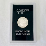 Certified 1881-CC GSA U.S. Morgan silver dollar