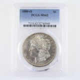 Certified 1880-O U.S. Morgan silver dollar