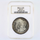 Certified 1882-S U.S. Morgan silver dollar