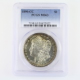 Certified 1890-CC U.S. Morgan silver dollar