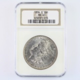 Certified 1894-S U.S. Morgan silver dollar