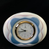 Estate Lladro #1005926 porcelain quartz clock with original box