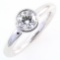 Authentic estate Tiffany & Co. 950 platinum diamond solitaire ring