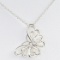 Authentic estate Tiffany & Co sterling silver Nature Butterfly pendant necklace