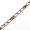 Authentic estate Tiffany & Co 18K yellow gold & sterling silver curb link bracelet