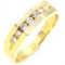 Estate 14K yellow gold diamond band ring