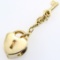 Estate Pandora 14K yellow gold lock of love bead